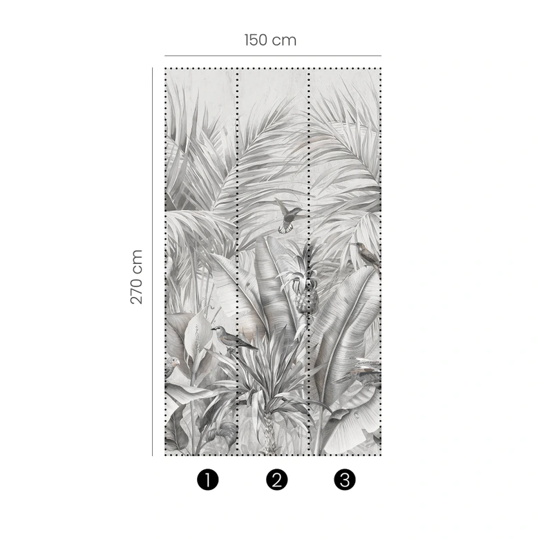 Papel pintado digital Ayana en 1,5 m x 2,7 m Fashion for Walls 4 de Guido Maria Kretschmer 