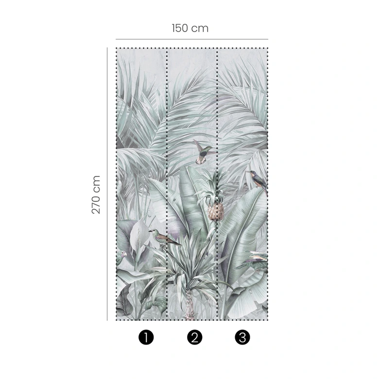 Digitaltapete Ayana in 1,5 m x 2,7 m Fashion for Walls 4 von Guido Maria Kretschmer 