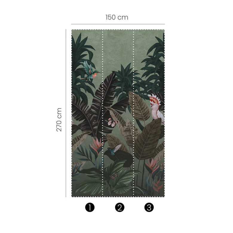 Digitaltapete Tropical Twilight in 1,5x2,7m Fashion for Walls 4 von Guido Maria Kretschmer 