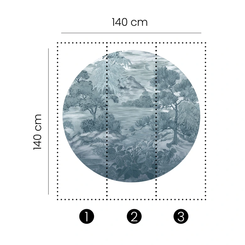 Digitaltapete Fujiyama in 1,4 m x 1,4 m Fashion for Walls 4 von Guido Maria Kretschmer 