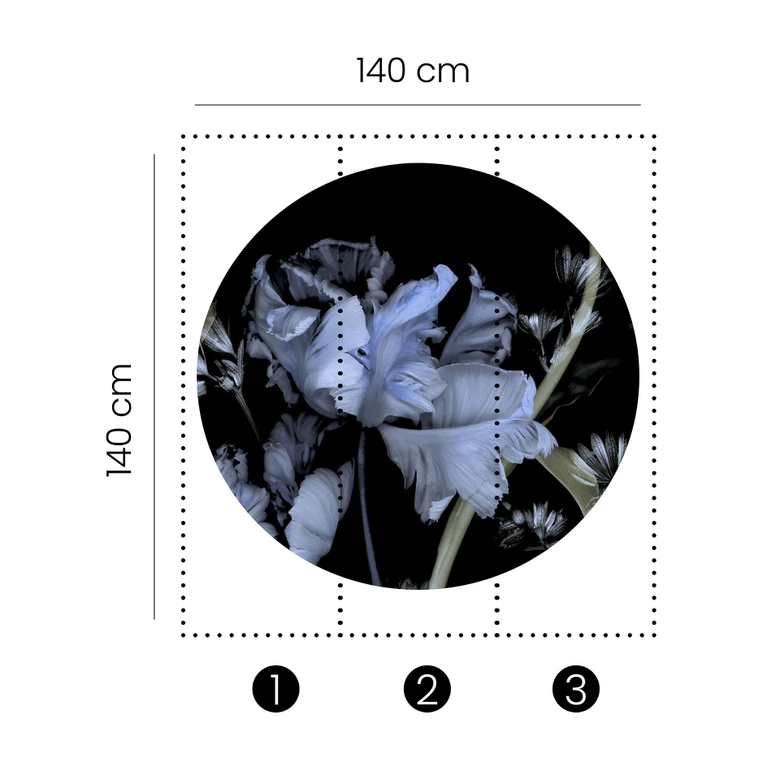 Digitaltapete Tiao Hua in 1,4 m x 1,4 m Fashion for Walls 4 von Guido Maria Kretschmer 