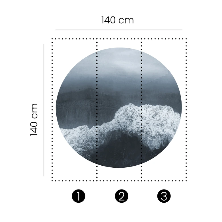 Digitaltapete Spume in 1,4 m x 1,4 m Fashion for Walls 4 von Guido Maria Kretschmer 