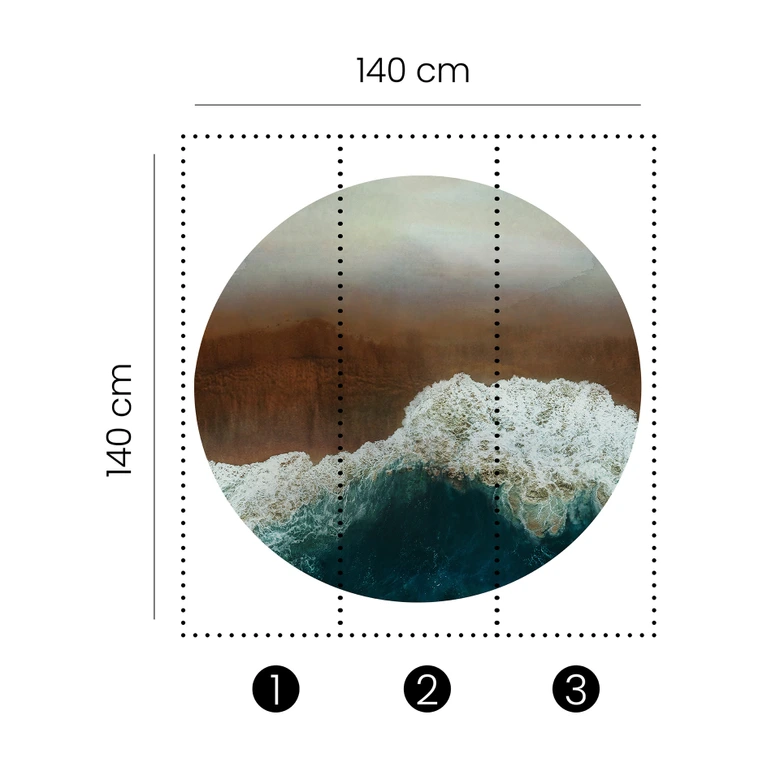 Digitaltapete Spume in 1,4 m x 1,4 m Fashion for Walls 4 von Guido Maria Kretschmer 