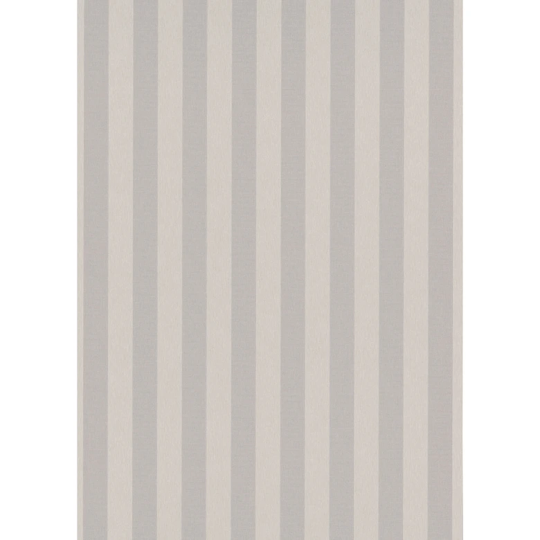 Papier peint intissé Erismann Versailles taupe, rayures argentées 