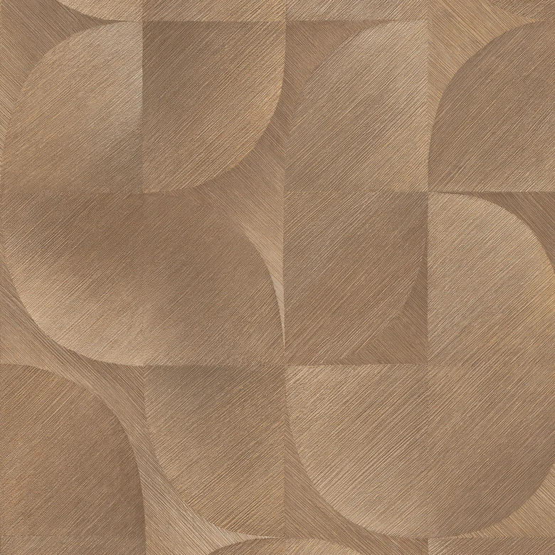 Papier peint 3D, papier peint à motifs rétro, papier peint intissé marron Erismann Martinique 