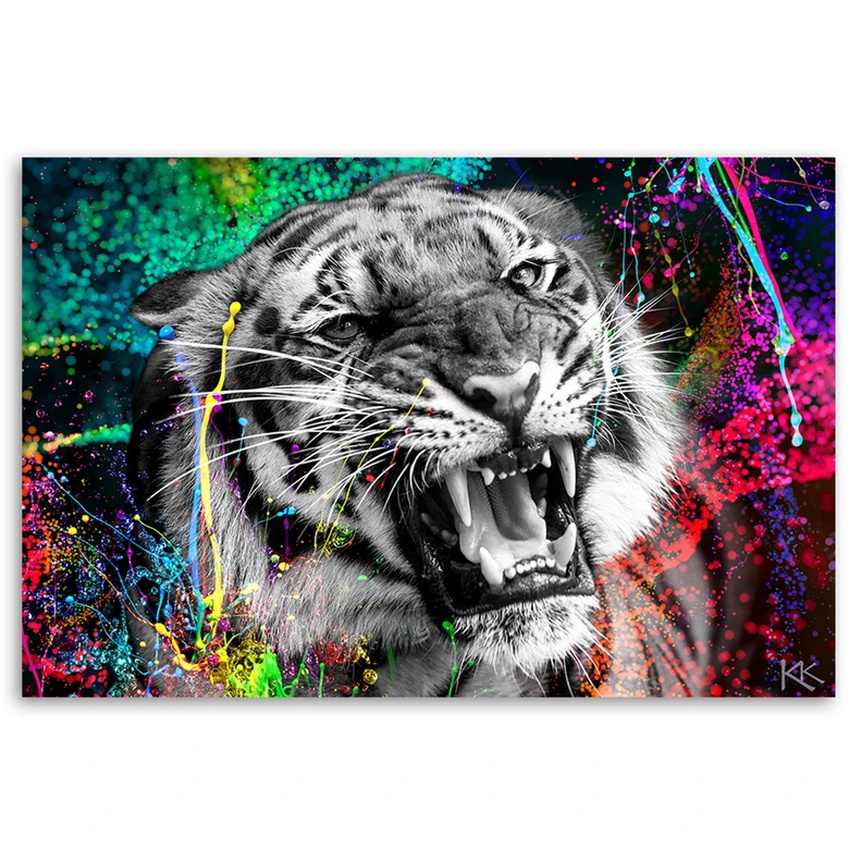 Leinwandbild, Tiger Animal Natur 