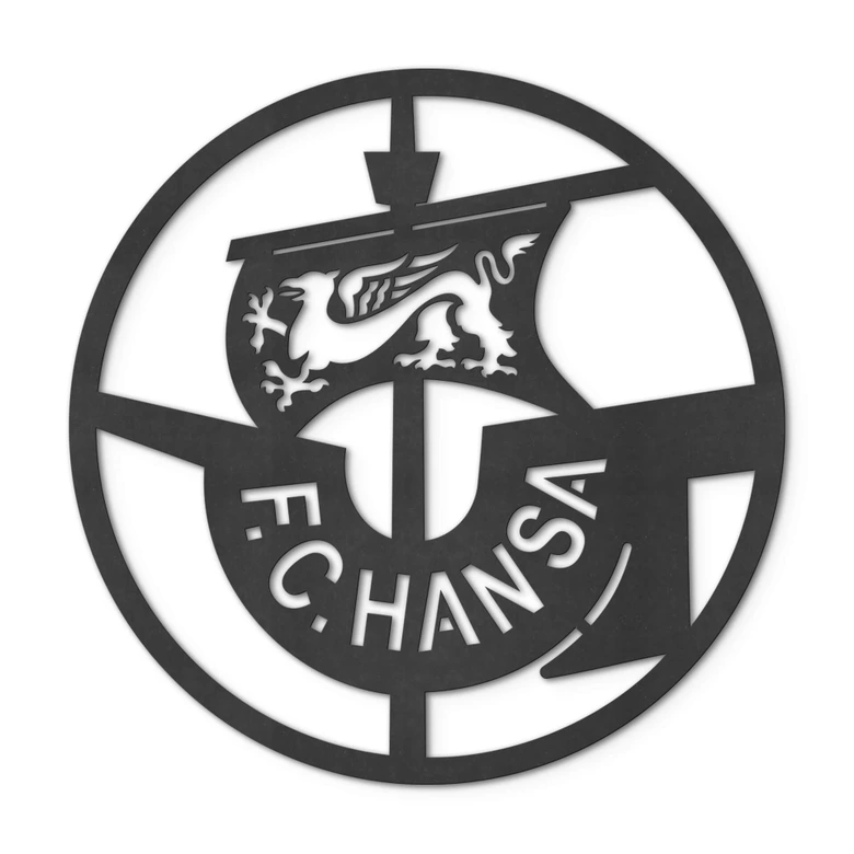 MDF Decoratie FC Hansa Rostock Logo - 45 cm 