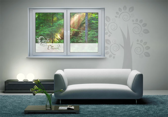 Dekoracja okna Carpe Diem 