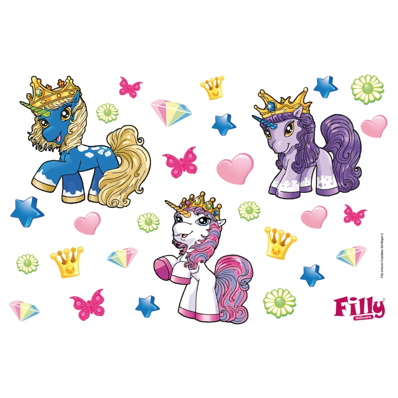 Filly Unicorn - Crystalia Set Wall stickers 