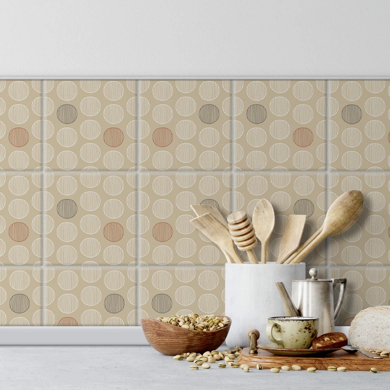 Autocollants pour Carrelage Boho - Lot de 12 