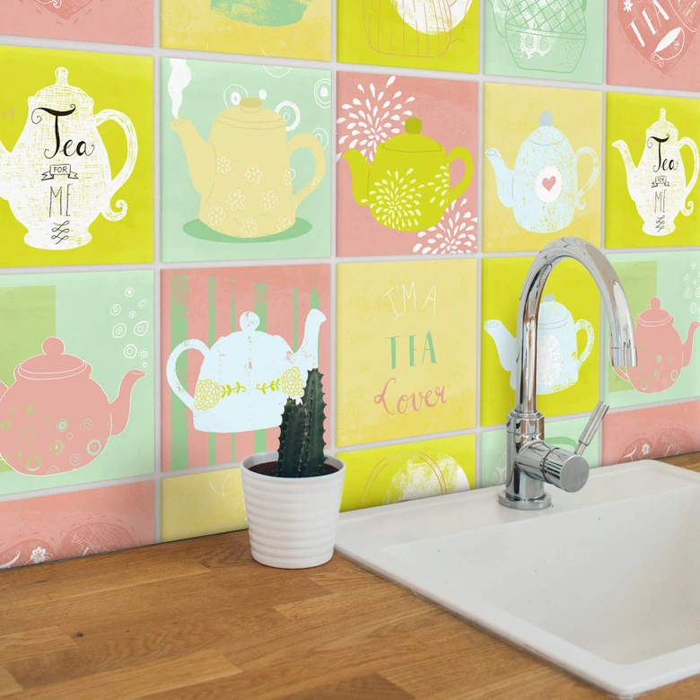 Sticker carrelage - Judith Loske - Tea Time 