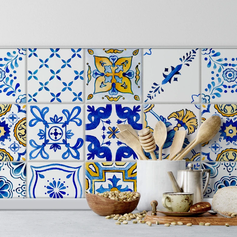 Tegelstickers Mediterraanse Flair (12 stuks) 