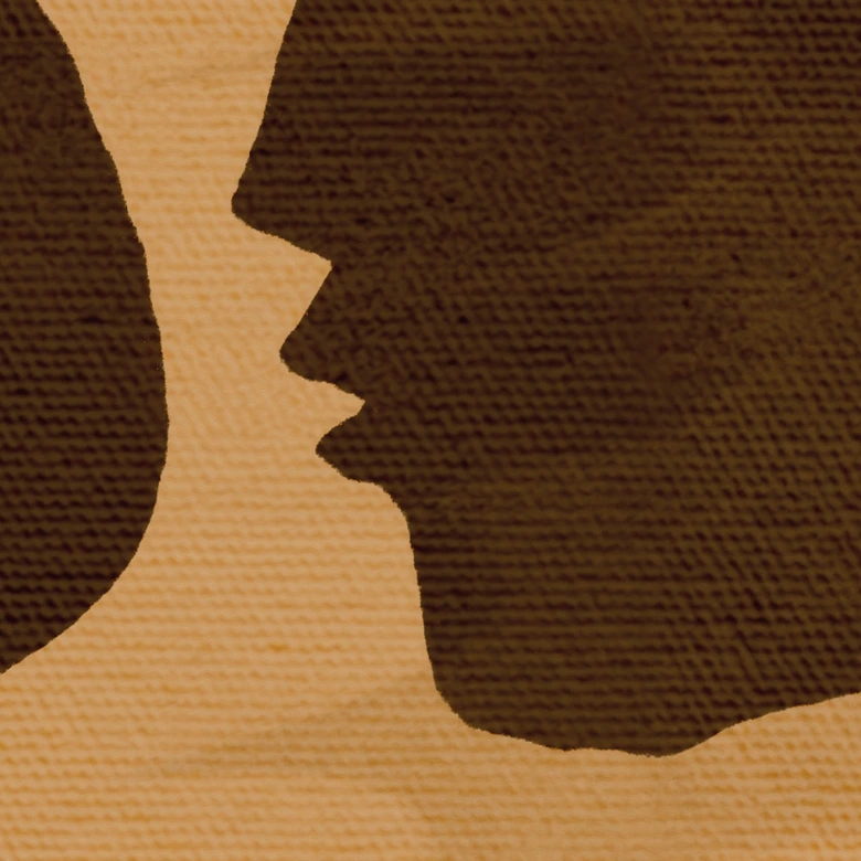 Fototapete Abstrakte Komposition in warmen Erdtönen - Al Dafai 