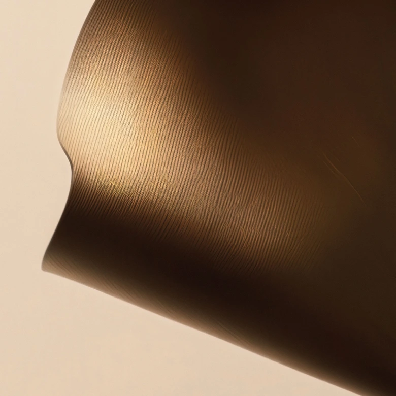 Fototapete Elegantes Blatt in Gold und Rot - Alma 