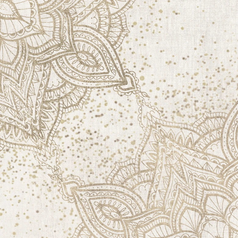 Fototapet Prydnadsföremål - Elegant mandala i sandguld - Bloomery Decor 