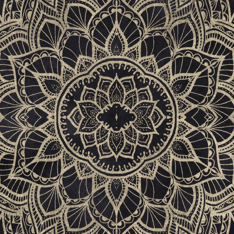 Fototapete Mandala Boho Antikgold - Bloomery Decor 