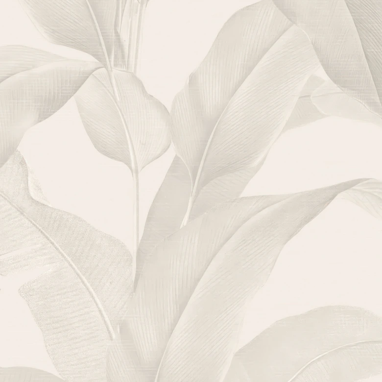 Dschungeltapete Urban Jungle Tropenblätter Creme - Bloomery Decor 
