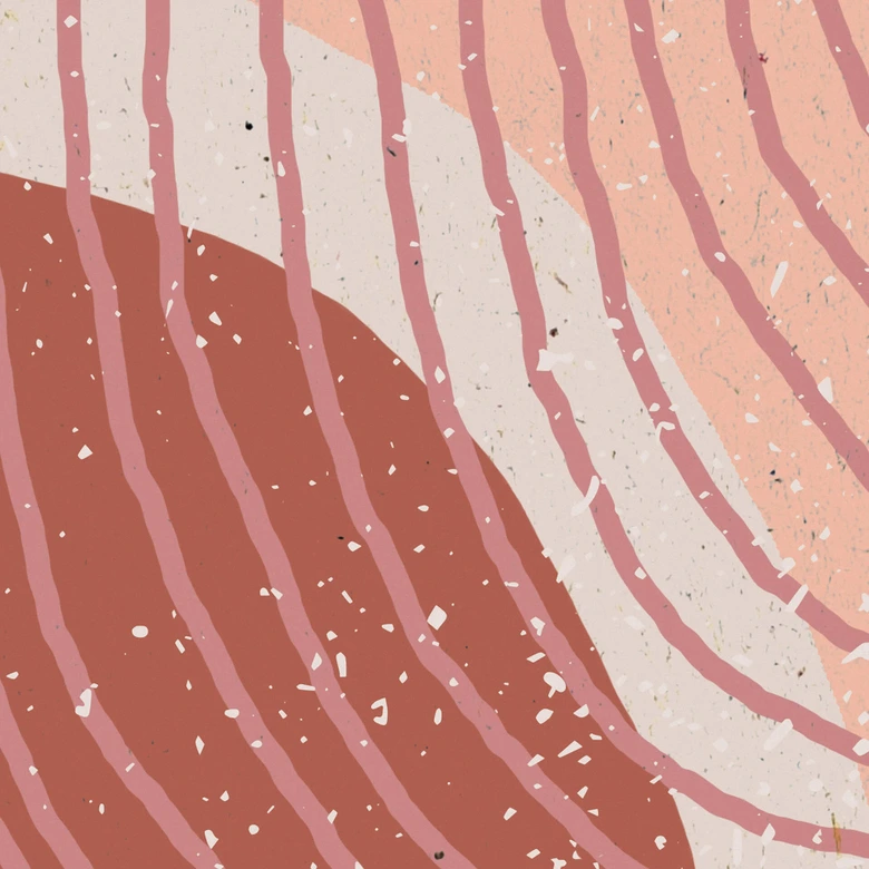 Fototapete Demir - Boho Illustration einer Pflanze 