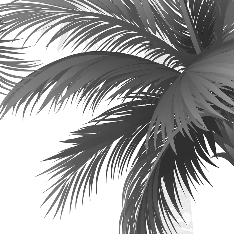 Fototapete Exotische Palmenlandschaft 