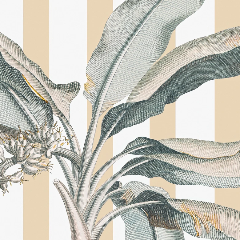 Wall Mural Palm tree on the French Riviera - Grace Digital Art 