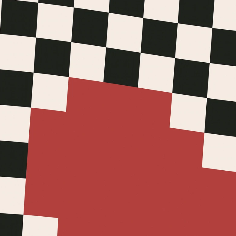 Fototapet Optisk illusion: hjerte i pixel-stil - Kerr-Dineen 