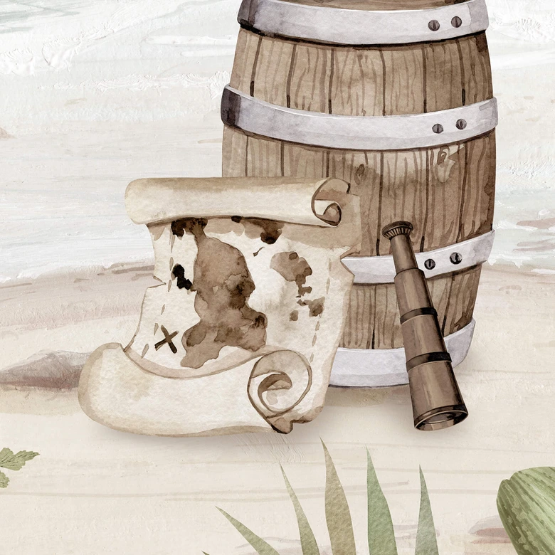 Kikki Belle - Fotomural Pirate Cove para cuarto infantil 