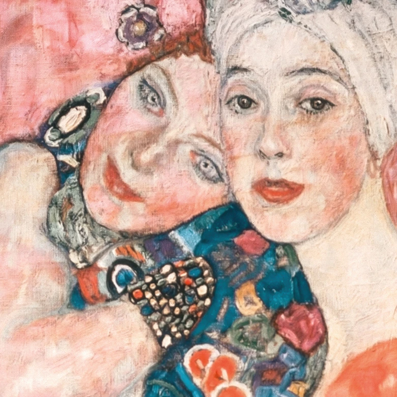 Fotobehang met kunstprint - Klimt - De vriendinnen 
