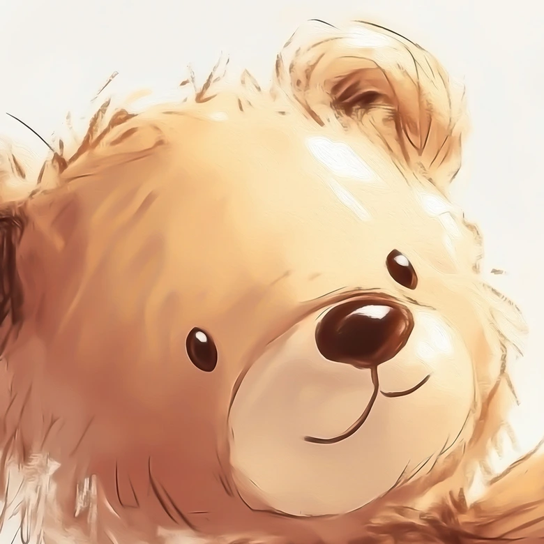 Wall Mural for children's room - Little teddy bear with balloon - Magnusson 