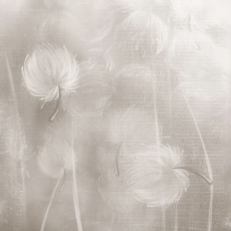 Blumentapete Fototapete Pusteblumen Traum in Beige - Ms Tiff 