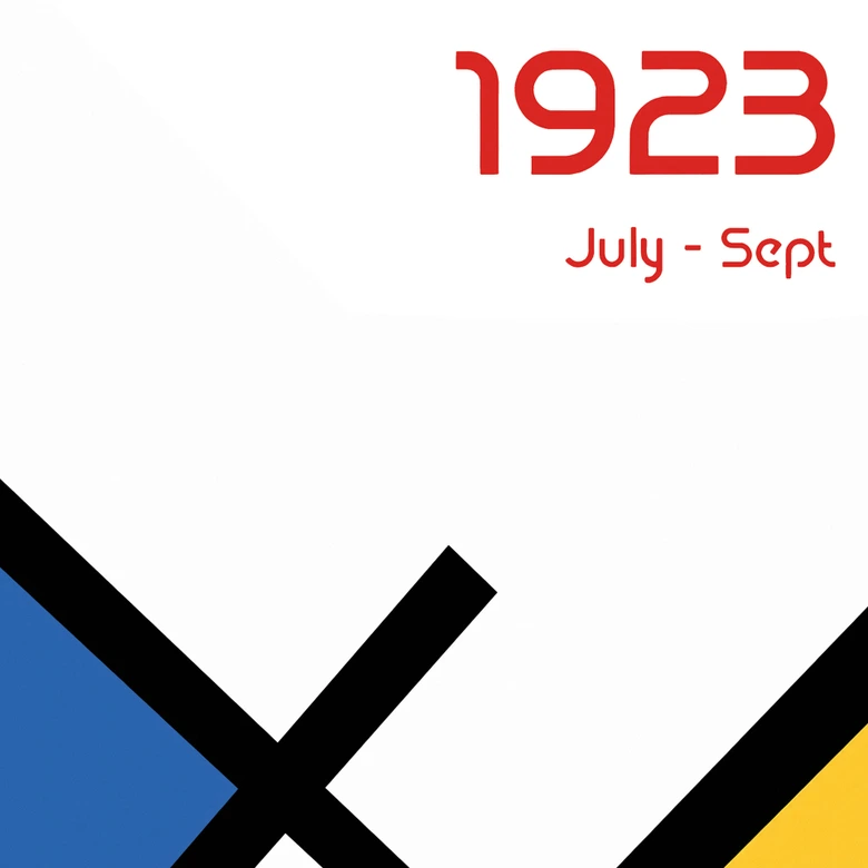 Abstrakte Fototapete Retro Bauhaus Ausstellung 1923 - Retrodrome 