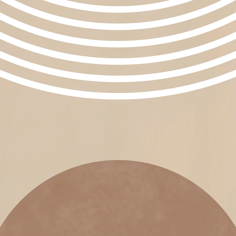 Wall Mural Abstract Geometry in Balance - Beige - Ristova 