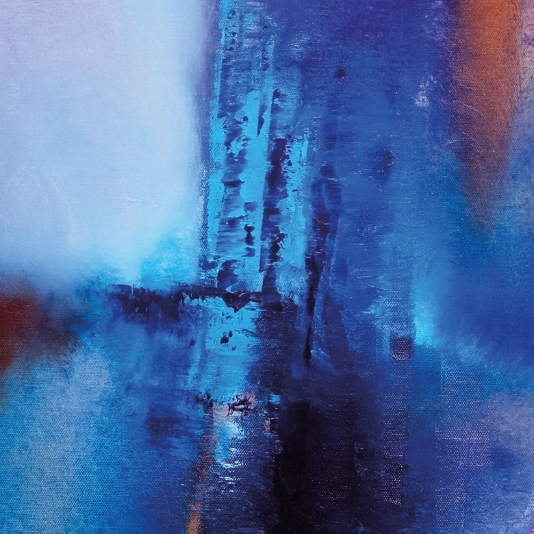 Fototapete mit Kunstdruck - Kontrast aus Eis und Glut - Schmucker 