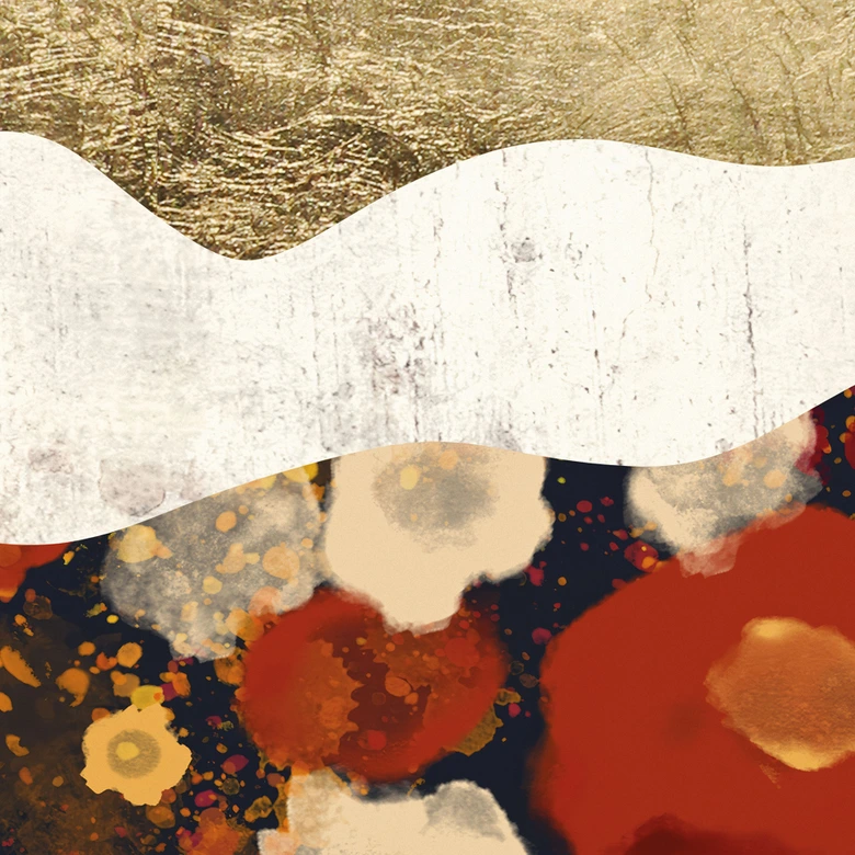 Fototapete Herbstliche Berglandschaft - SpaceFrog Designs 