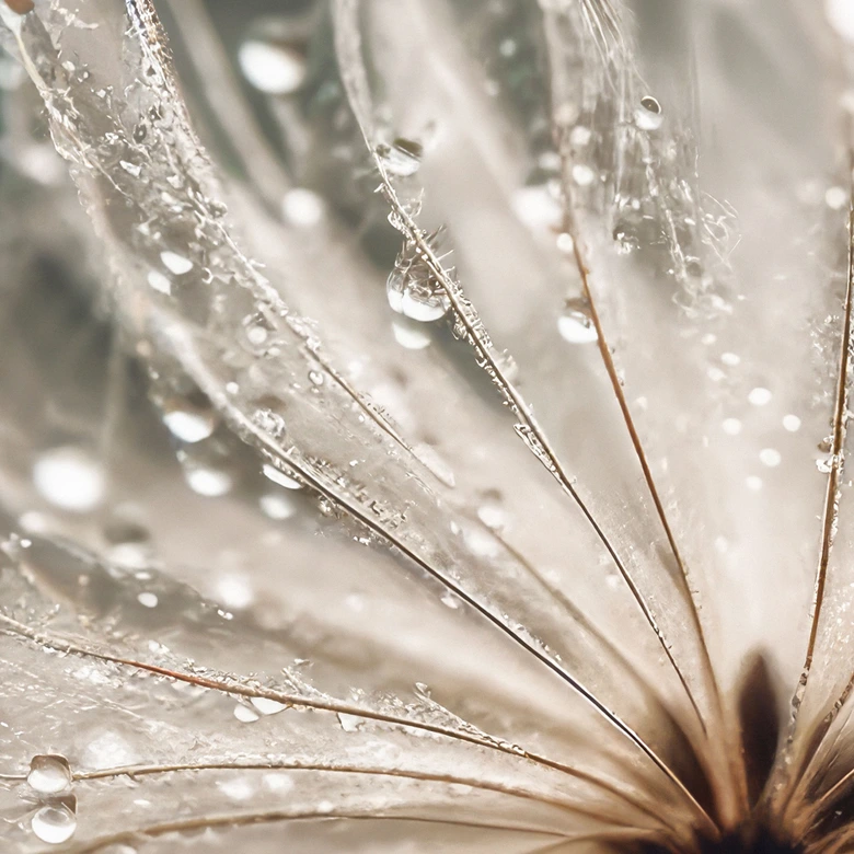 Fototapete Pusteblume im Morgentau - Blumentapete - Treechild 