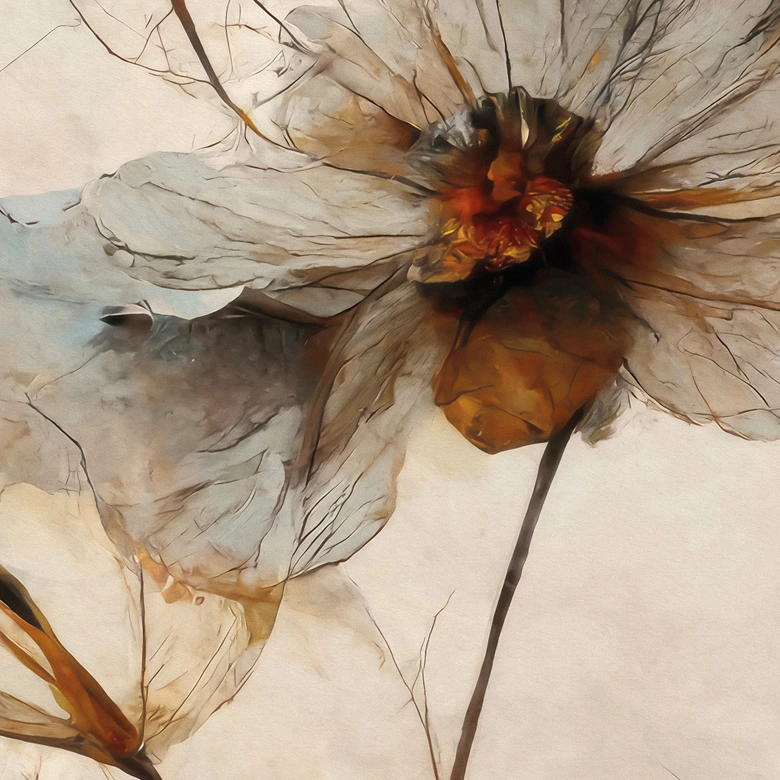 Fototapete Blumentapete | Trockenblumen - Eleganz der Vergänglichkeit - Treechild 