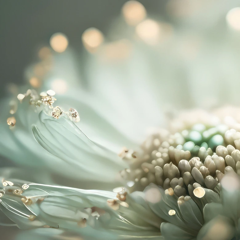 Fototapete Zartes Funkeln der Blüten | Romantische Blumentapete - Treechild 