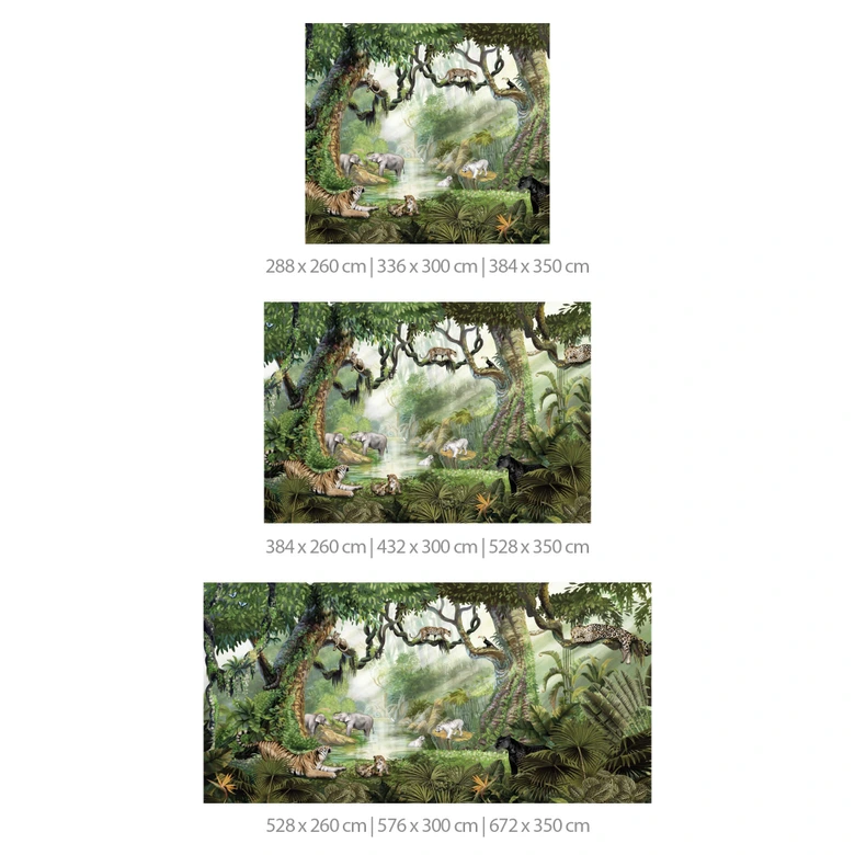 Kikki Belle - Fototapet med djungelkatter 