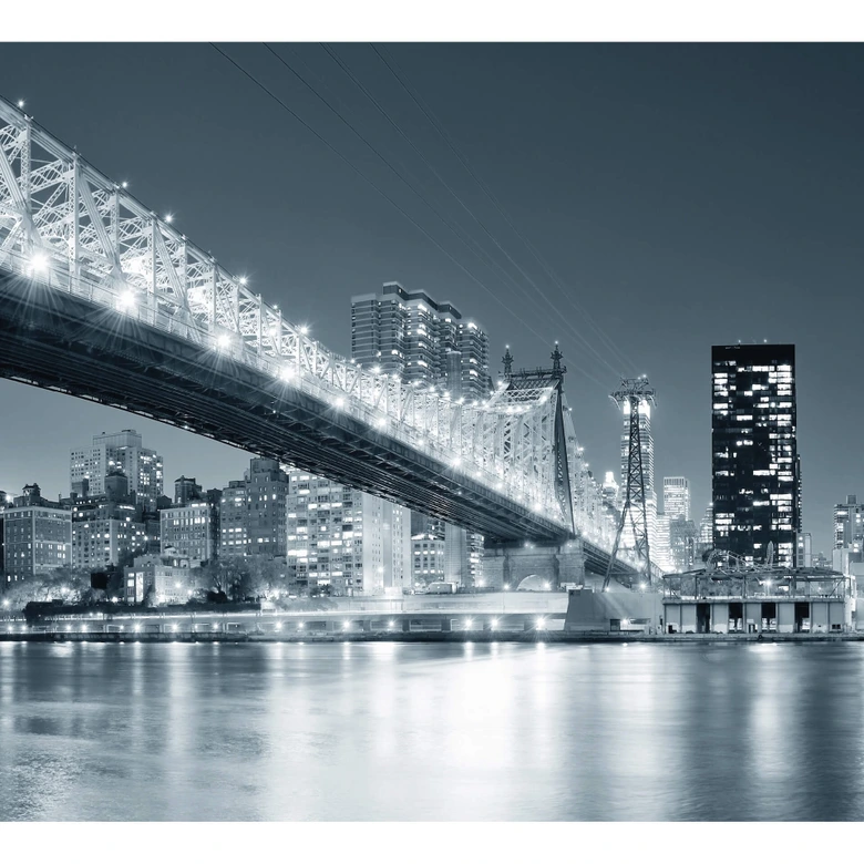 New York at Night 3 - Wall Mural 