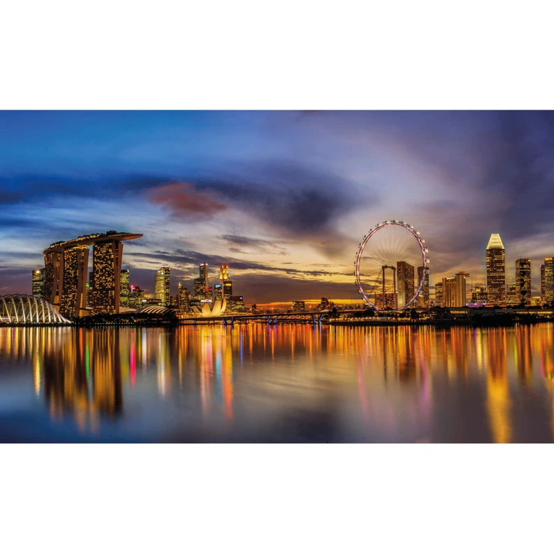 Fotomural Xie - Luces en Singapur 