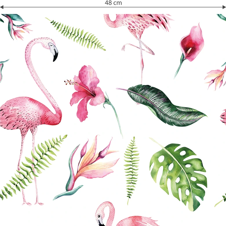Mustertapete Kvilis - Tropicana-Flamingo 02 