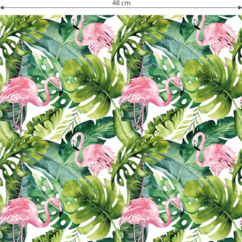 Mustertapete Kvilis - Tropicana-Flamingo 01 