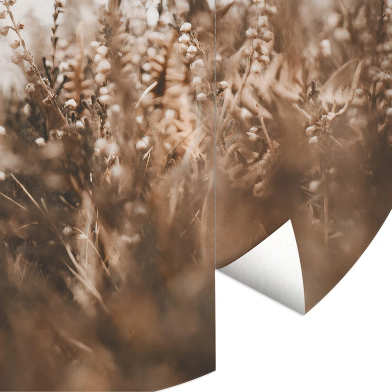 Annie - Pastos de los prados - fotomural redondo - Papel pintado autoadhesivo/no tejido 