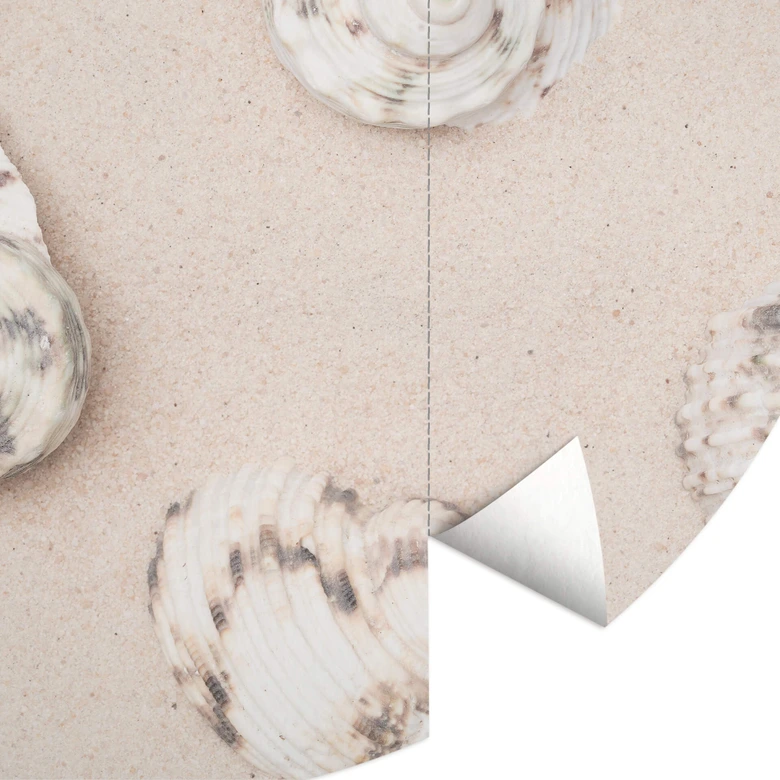 Fototapete 1X Studio - Am Strand - Rund - Selbstklebend/Vlies 
