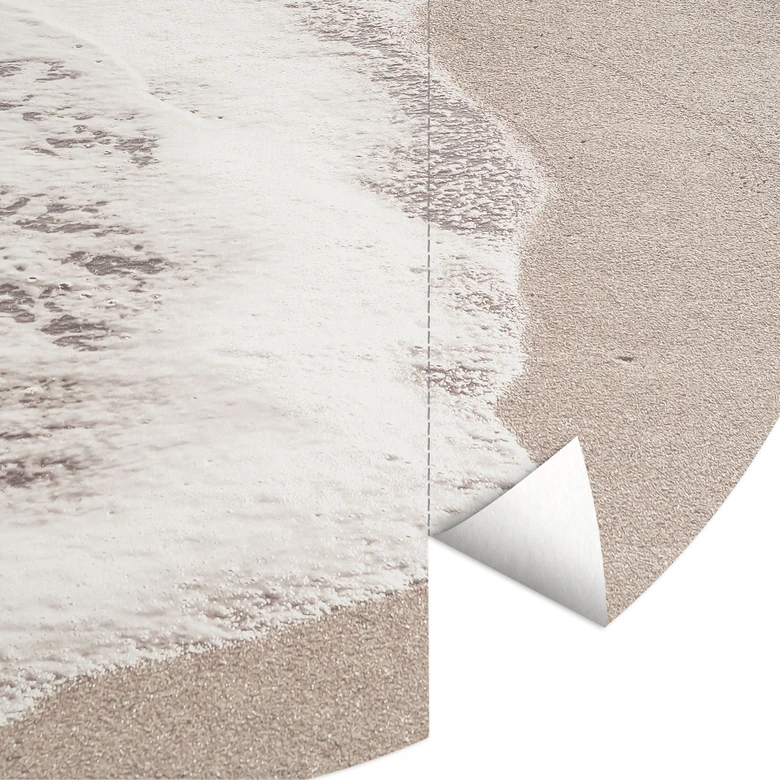 Papier peint photo rond Bruit de la mer - 1X Studio - papier peint intissé/papier peint intissé autocollant 