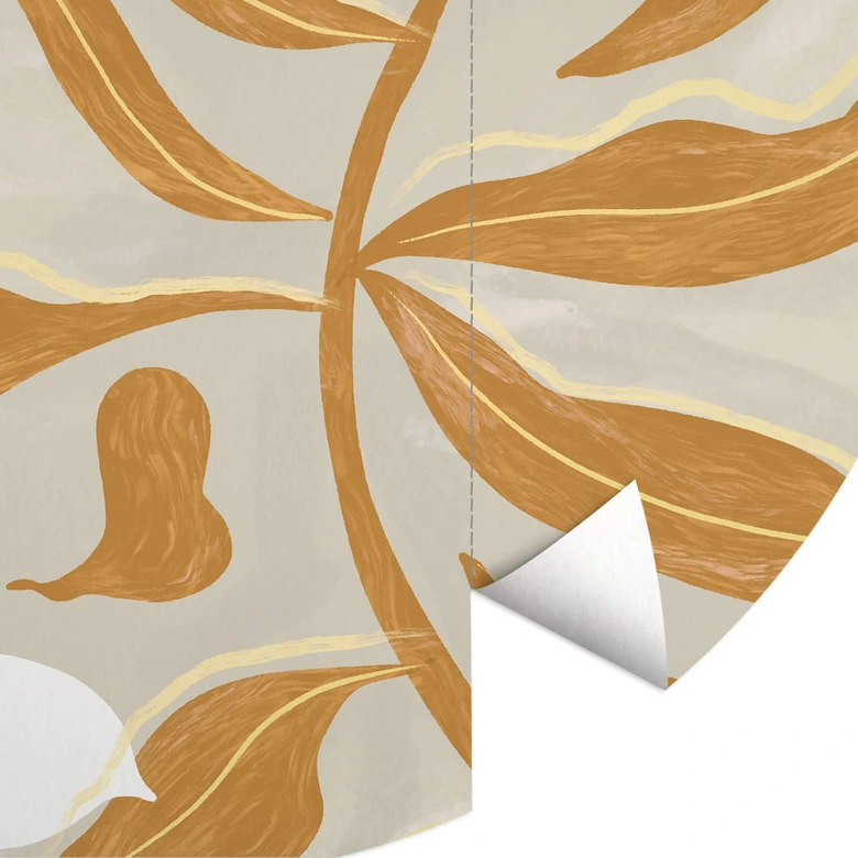 Behangcirkel Arty Guava - Flower Play - vliesbehang/zelfklevend vliesbehang 
