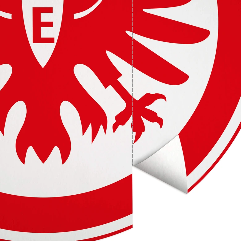 Papier peint photo rond Stade de foot de Francfort - papier peint intissé/papier peint intissé autocollant 