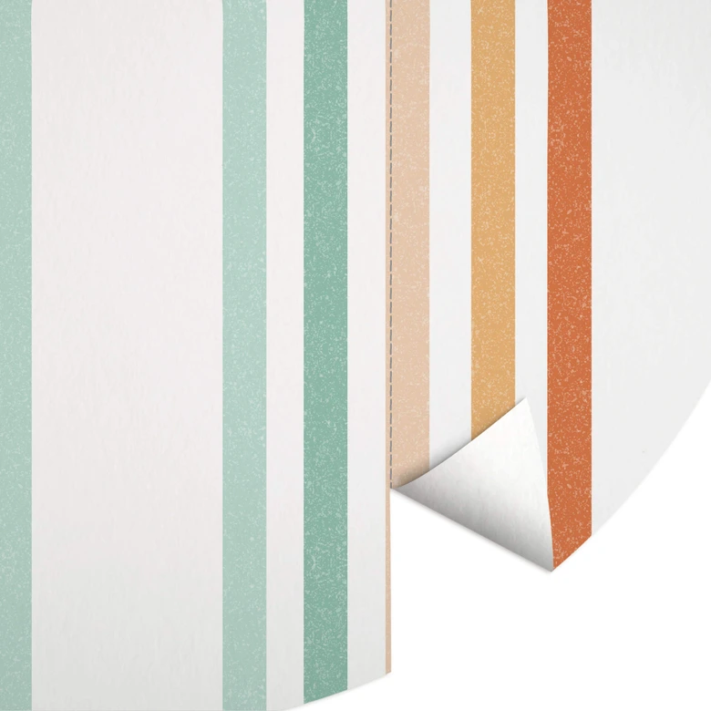 Tapet cirkel Boho Rainbow - vliesetapet/selvklæbende non-woven tapet 