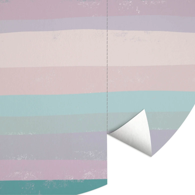 Färgglad ljushet rund Fototapet - uplusmestudio - non-woven tapet/självhäftande non-woven tapet 