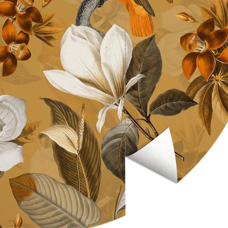 Behangcirkel UN Designs - Tropical Ocher - vliesbehang/zelfklevend vliesbehang 