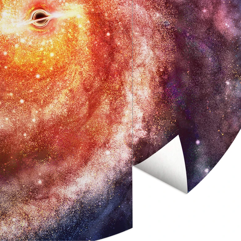 Round wall mural Aerroscape - Black Hole - non self-adhesive/self-adhesive wallpapers 